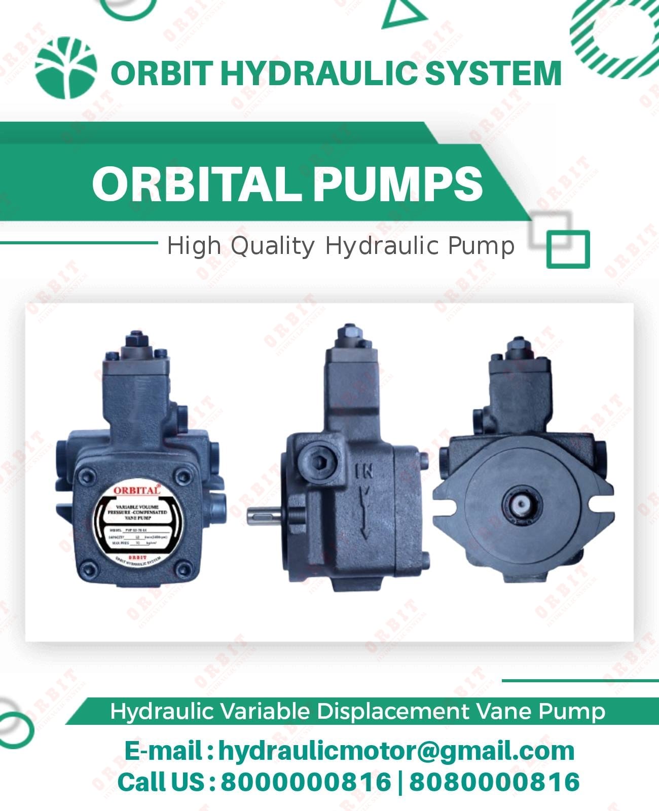 PVF-15-35-10 Anson Hydraulic Variable Vane Pump